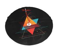 30" Christmas Tree Skirt â€“ Color shape accumulation Print Holiday Party Mat for Xmas Home Decor, Outdoor Indoor Festive Ornaments