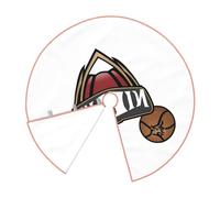 30" Christmas Tree Skirt â€“ Festive Basketball Art Print Party Mat for Holiday Decor, Perfect for Xmas, Halloween, New Year