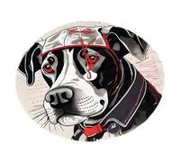 30" Christmas Tree Skirt â€“ Festive Holiday Cute Animal Farm Dog 1 Print Party Mat Decor for Indoor Outdoor Xmas Decorations