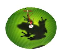 30" Christmas Tree Skirt â€“ Festive Holiday Party Green Frog Shadow Print Mat Decor for Xmas Home Decor