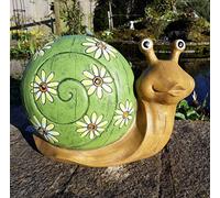 30 cm Light up Garden Simon The Snail with Solar powered lights Garden Ornament …