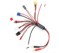 30 cm RC Charging Cable Set Banana for XT60 Connection 30 cm RC Charging | 4 mm banana plug, universally applicable, compatible with many models, 30 cm length, black/red