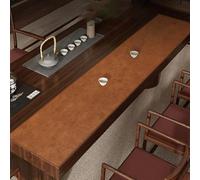 30 CM Wide Leather Table Runner White/ Brown, Waterproof & Heat Resistant Dining Mat for Farmhouse/ Coffee Table 400 380 360 340 320 300 280 260 240 200 CM(Brown,30x360cm)