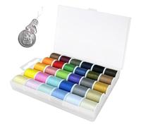 30 Color Handy Polyester Sewing Threads,Maslasee Cotton Thread,Durable and Plentiful Supply for Your Sewing Needs 45 m Each roll