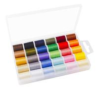 30 Color Polyester Sewing Threads 45m/Spool, Handy Polyester Threads, Cotton Thread- Hand and Machine Sewing Use, Durable, Colorful, & Easy to Use (50 Yards Each roll)