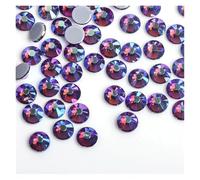 30 Colors Crystal AB Mix Glass Hot Fix Rhinestones for Clothing Decoration Garment Flat Back Iron On Rhinestone for Nail and Face Art, Craft Decoration(Amethyst AB,Ss6 1440pcs)