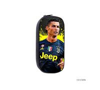 (30, Component pen bag) New C Ronaldo Star Children's Creative Simple Cartoon Pencil Bag Student Storage Pencil Bag Wear-resistant Large Capacity Stationery Bag