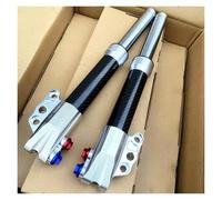 30 Core 360mm E-Scooter CNC Car&bon Fi&ber Front Shock Absorber Universal For SU&ZUKI For YAM&AHA 125 Dirt Bike Gokart JOG Niu(30 core 360mm Silver)