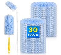 30 Count Disposable Microfiber Duster Refills Compatible with Swiffer Short Handle and Extendable Handle