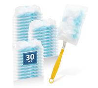 30 Count Duster Refill Compatible with Dusters Handle 180° Multi-Surface Duster Replacement Electrostatic Dust Removal kit for Cleaning Electronics Blinds Furniture Car Ceiling Fan Cleaner