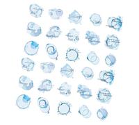 30 Count Ink Splash Sticker Waterproof Aesthetic Scrapbook Notebook Water Bottle Album Phone Case Planner Journaling