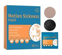 30 Count Motion Sickness Patches & Sea Sickness Bands for The Relief of Nausea and Vertigo in Adults and Kids from Travel of Cars, Ships, Airplanes & Other Forms of Transport Movement