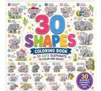 30 Cute Elephants Coloring Book for Kids Ages 3-8: Fun, Easy and Adorable Elephant Designs for Boys and Girls: 30 Simple Elephant Illustrations to Color, Relax, Learn, and Have Fun