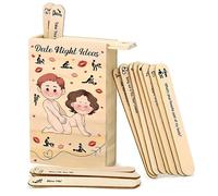 30 Date Night Ideas Couples Games Date Night Gifts Wooden Dates Idea Box for Couples Activities Romantic Wood Couple Ideas Valentine's Day Wood Stick Drawing Game Reusable Wooden Set for Party Travel