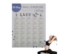30 Day Exercise Challenge Poster Working Out Exercise Routine Planner