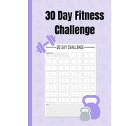 30 Day Fitness Challenge Log Book, Fitness Challenge Journal