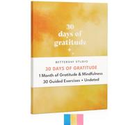 30 Day Gratitude Journal for Women, Self-care Mindfulness Positivity Diary | Guided prompts, positive affirmation inspring quotes, 64 page 12x16cm notepad gift supports mental health, wellbeing, Yellow
