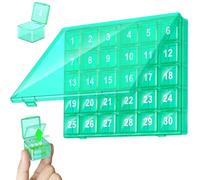 30 Day Pill Organizer Monthly Pill Organizer Once a Day Easy to Open Large Compartments Portable Medication Case for Fish Oils Capules Tablets 30, Monthly Orga