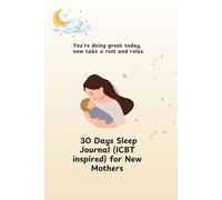 30-Day Sleep Journal for New Moms | CBT-I Inspired Postpartum Tool for Insomnia & Mental Wellness