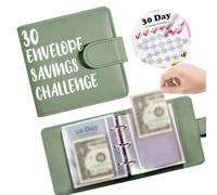 30 Days Mini Money Saving Binder,30 Envelope Saving Challenge Binders,Money Savings Challenges Books,Budgets Planner Book,Cash Envelopes and Expense Budget Sheets for Budgeting