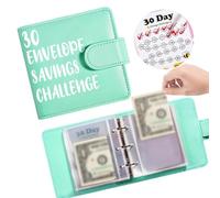 30 Days Mini Money Saving Binder,30 Envelope Saving Challenge Binders,Money Savings Challenges Books,Budgets Planner Book,Cash Envelopes and Expense Budget Sheets for Budgeting