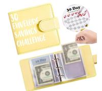 30 Days Mini Money Saving Binder,30 Envelope Saving Challenge Binders,Money Savings Challenges Books,Budgets Planner Book,Cash Envelopes and Expense Budget Sheets for Budgeting