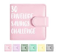 30-Days Money Saving Challenge Book, Envelopes Money Saving Binder Easy and Funny Way to Save, Money Saving Challenge with Family, Friends, Bestie