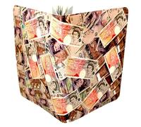 (30+ Designs) Passport Cover Holder Protector Wallet Case Mens Womens for Travel Holiday & Luggage Tag Options (Money)