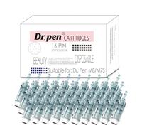 30 × Dr Pen Ultima M8 / M7S Original Replacement Cartridges - 16-Pin Model, Sterile & Hygienic Single-Use for Smooth, Refined and Radiant-Looking Skin - Compatible with Dr Pen M8 and M7S Devices