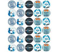 30 Fathers Day Cupcake Toppers Edible Wafer Paper Fairy Cake Toppers Birthday Cakes
