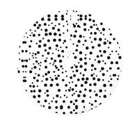 30" Faux Linen Christmas Tree Skirt,Farmhouse Holiday Tree Decor,Black White Polka Dot Print Xmas Base Cover