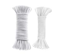 30 feet 1/4 inch Self Watering Wick Cord String, Self Watering Rope, Self Watering Rope for Plants, Wicking Cord for Garden, String Cotton Rope for DIY Plant Automatic Watering(2Pcs-1/4inch(6mm))