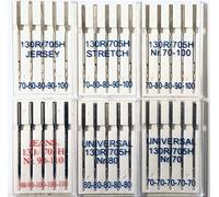 30 Flat Shank Sewing Machine Needles 130/705 80er 70er 70-100 Jeans Stretchingclass Jersey