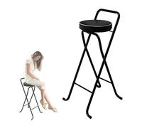 30" Folding Breakfast Bar Stool with Lumbar Support Comfortable Padded Chair for Adults Space-Saving Design Perfect for Kitchen Dining and Home Bars