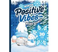 30 Font Word Search Book For Seniors: Hardcover / Winter Positive Vibes / Extra Large Print / Jumbo Letters - Easy To Read / 50 Cozy Seasonal Themed Puzzles / Adults - Elderly Citizen Gift
