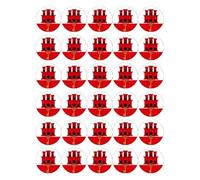 30 Gibraltar Flags Cupcake Toppers Edible Wafer Paper Fairy Cake Toppers Birthday Cake Decorations