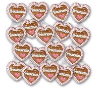 30 Gingerbread Hearts with "Princess" Labels 10 cm Large / 40 g Fresh Oktoberfest Gingerbread Hearts from Munich Gingerbread Hearts Buy Cheap | Pastry Shop Sugar Hunt (Pack of 30)