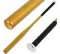 30" Gold and Black Aluminium Alloy Lightweight Baseball Softball Rounders Bat Full Size Adults and Teens
