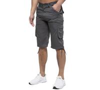 (30, Grey) Enzo Mens Cargo Shorts