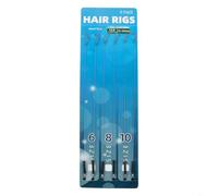 30 Hair Rigs Barbless for Carp Fishing, Tackle with 12lb Braid for Sizes 6 8 10, 14 16mm Bait