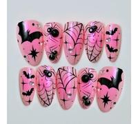 30 Halloween Press on Nai1s Witch Hat ABS Materiales Artificial Nai1s Party Accessories