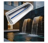 30" Heavy Du Stainless SteelFountainOutdoor Water Feature for Ponds & Gardens Silver h Ideal for Backyard Landscaping & Decor