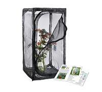 30" Heavy Duty Monarch Butterfly Habitat, Outdoor Collapsible Insect Mesh Cage Terrarium Pop-up with Zipper Protection and Unzip Bottom