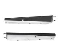 30" Heavy Duty Spring Loaded Chrome Mud Flap Hangers for Semi Trucks All in One Kit - Straight - Bolt Spacing: 2.5" - Kit Contains All Hardware for mounting Flaps - 1 Pair (2 PCS)