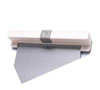 30 Hole Adjustable Sheet Cutter for Notebooks Calendars Cards Featuring Clear Scale Guide and Ergonomic Lever Design Metal Paper Hit