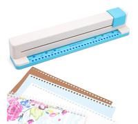 30 Hole Paper Punch, Binding Machine for Planner, A4 A5 A6 A7 B5 B6 B7 Book Binder Notebooks Loose Leaf Paper Punch Machine, Portable Adjustable Hole Puncher, 5-Sheet Capacity, for School, Office