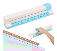 30 Hole Paper Punch, Binding Machine for Planner, A4 A5 A6 A7 B5 B6 B7 Loose Leaf Paper Punching Machine, Portable Desktop Binding Punch for Office Notebook Scrapbook Journals(Love money)