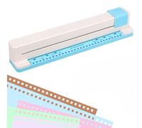 30 Hole Paper Punch,Square-Shaped Hole Punches,Portable Desktop Binding Punch,Compatible with A4 B5 A5 B6 A6 B7 A7 Sizes for School Office Home(Square Shape)