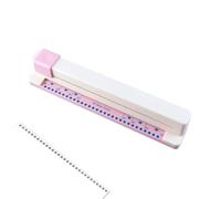 30 Hole Puncher - 37x6.5x6.2cm Adjustable Craft Punch | 5-Sheet Capacity Planner Tool For Office | Hand Push Paper Perforator For School