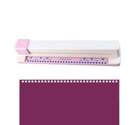 30 Hole Punching Machine - Adjustable 5 Sheet Capacity Hand Push Paper Punch Tool | Portable Binding And Craft Puncher For Home School Office Notebook Planner